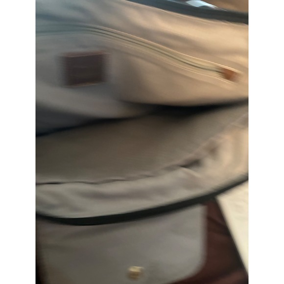 Cutter & Buck Black Nylon Leather Trim Tote Bag Ameriprise Zip Top Work Travel - Picture 13 of 14